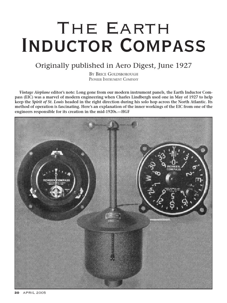 Earth Inductor Compass Explained | PDF | Compass | Electric Generator