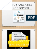 How To Share A File Using Dropbox