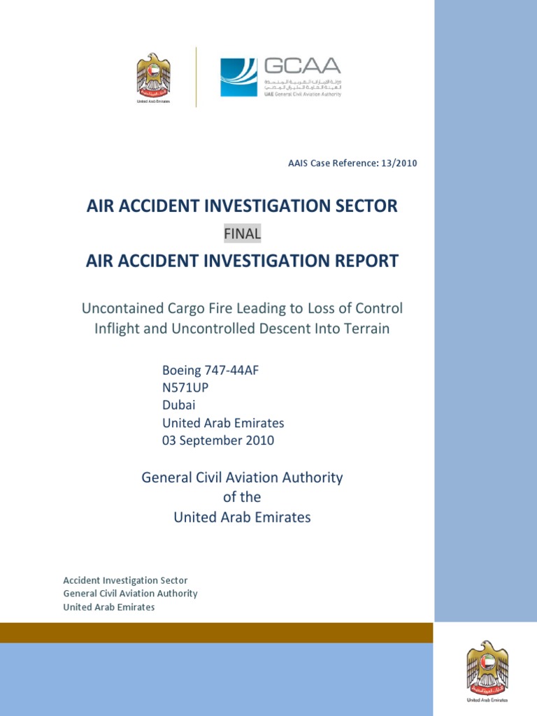 Boeing 747-44AF Accident Report | PDF | Aviation Accidents And ...