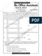 Ibps - Rrbs Office Assistants: Mock Test