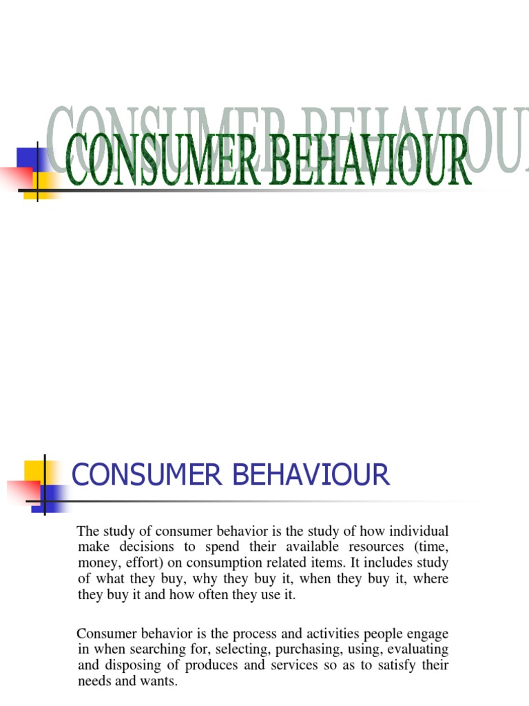 Marketing Management | PDF | Consumer Behaviour | Behavior