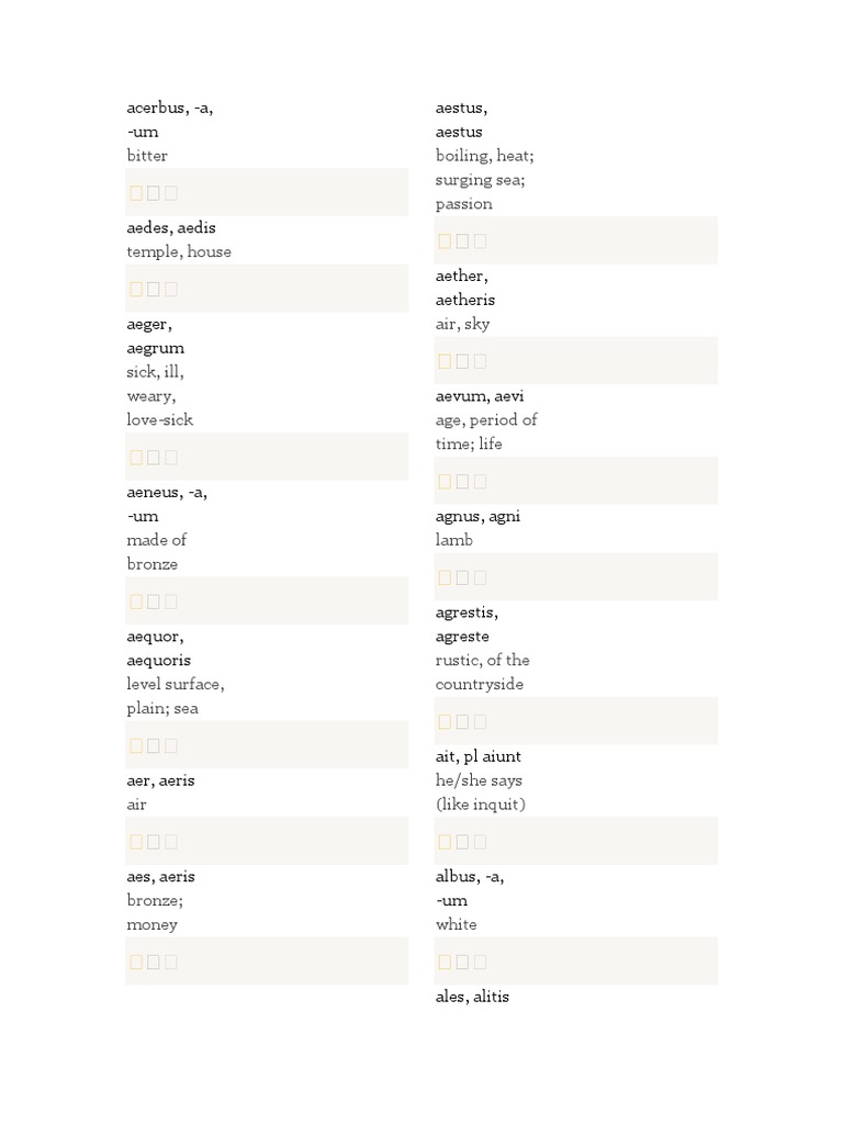 250 Common Words For Verse Unseen Translation | PDF | Nature | Religion ...