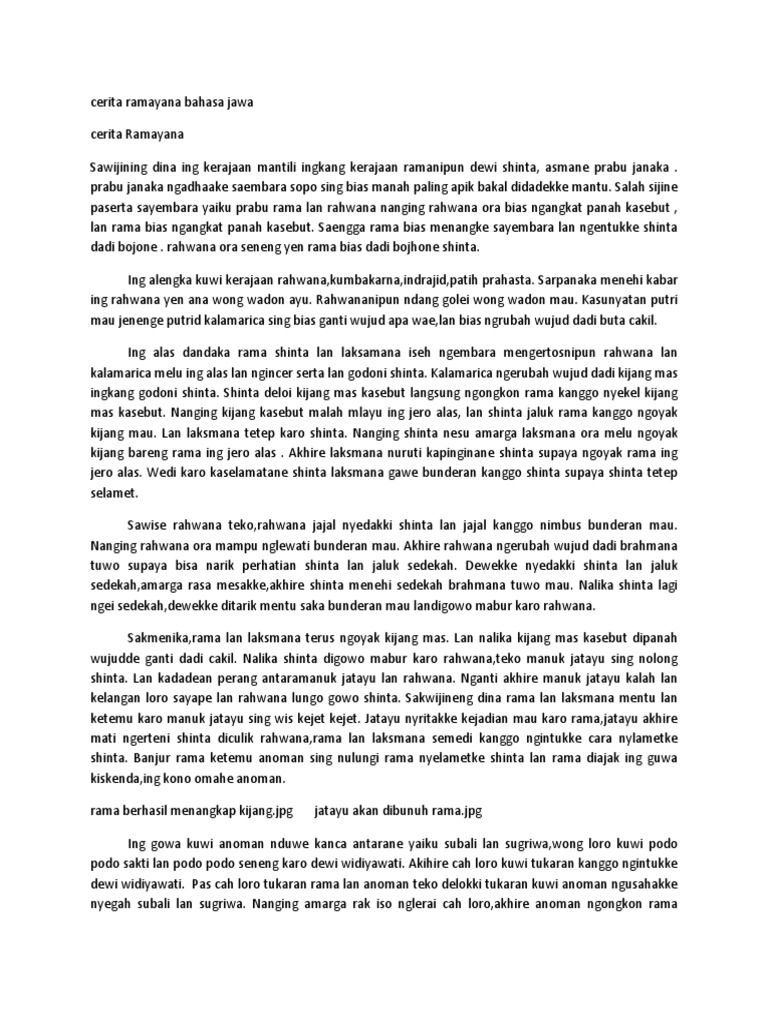 Cerita Ramayana Bahasa Jawa Pdf