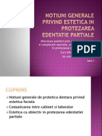 1 Estetica 1-Notiuni Generale Privind Estetica in Protezarea Edentatiei Partiale Comunicarea Intre Cabinet Si Laborator