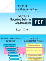 IS 4420 Database Fundamentals Modeling Data in The Organization Leon Chen