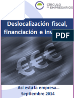 Deslocalización Fiscal Financiación e Inversión-Así Está La Economía-Septiembre-2014-Círculo de Empresarios