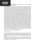 Download Metode Dan Teknik Pengambilan Contoh Tanah Dan Tanaman Dalam Mengavaluasi Kesuburan Tanah by indra SN24147306 doc pdf