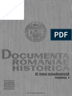 Documenta Romaniae Historica. Seria B Ţara Românească. Volumul 1 1247-1500