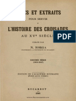 Nicolae Iorga Notes Et Extraits Pour Servir à l’Histoire Des Croisades Au XVe Siècle. Volumul 6 (1501-1547)
