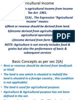 TAXATION Agriculture Income