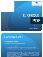 El CHEQUE (08.04.2014 y 15.04.2014)