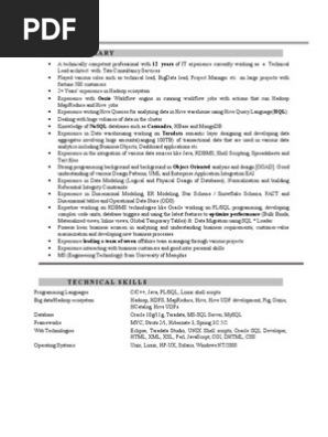 BIG DATA CV