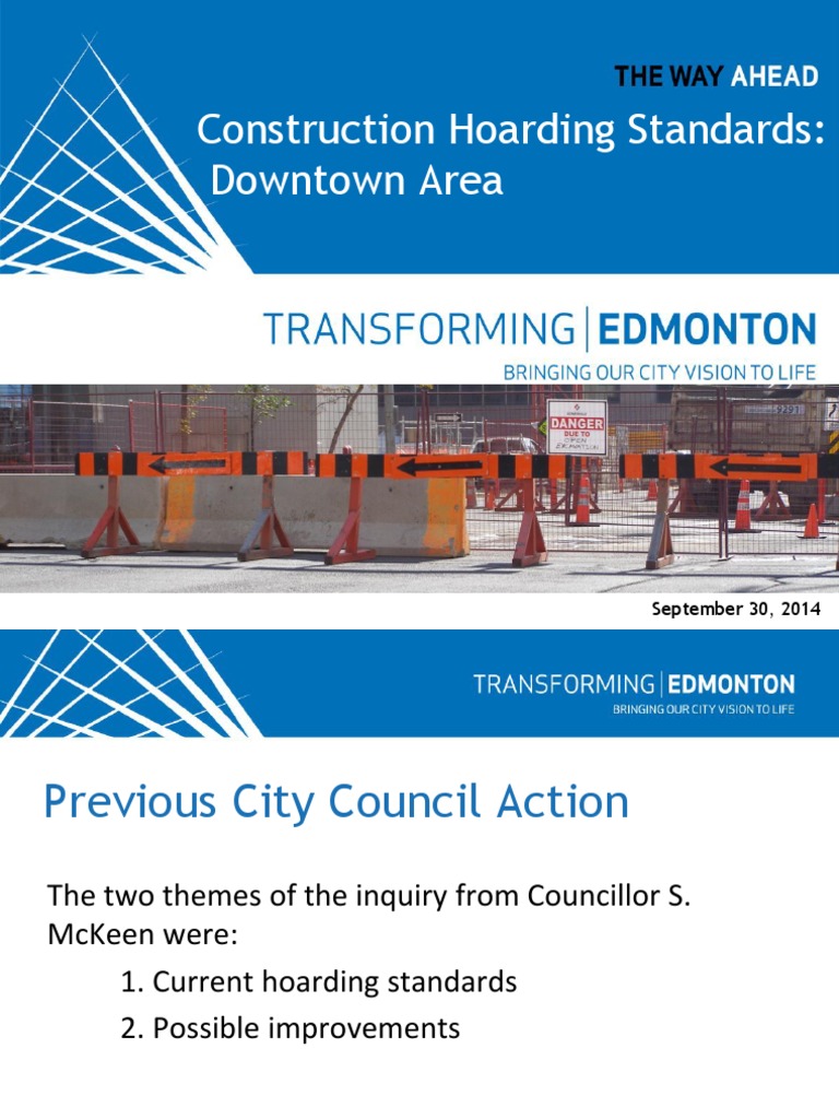 Edmonton Construction Hoarding Standards | PDF | Art