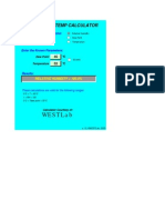 DewPoint Excel Calculator