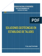 2. Soluciones Geotécnicas en Estabilidad de Taludes