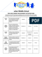 2014-2015 Parent Involvement Activites Plan 2