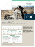 Astralloy-V: Abrasion and Impact Resistant, Air Hardened Wear Steel