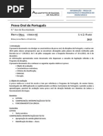 Informação Oral de Português 2013