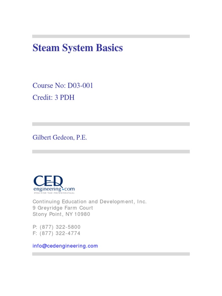 Steam System Basics PDF PDF Boiler Flow Measurement