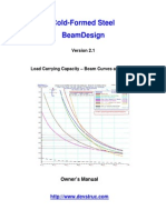 Cold-Formed Steel Beam Design - Manual