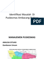 Identifikasi Masalah Di Puskesmas Ambacang Padang