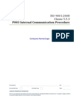 P003 Internal Communication Procedure