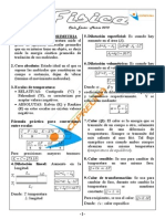 Dilatación térmica y calorimetría: conceptos y ecuaciones fundamentales