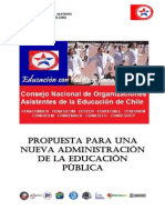 Propuesta Consejo Nacional Asistentes de La Educación para La Educacion Publica.