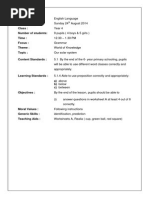 Download Lesson Plan Grammar year 4 by Azrul Hafiz Sham SN241528138 doc pdf