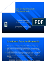 La Reforma Fiscal en Guatemala