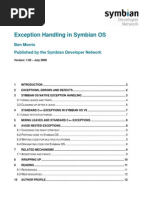 Download Exception Handling in Symbian OS-V102 by Symbian SN24153530 doc pdf