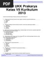 Download Soal Prakarya Kelas VII by may-kom SN241538161 doc pdf