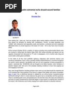 Deja Vu Muslim Extremist Evils Should Sound Familiar