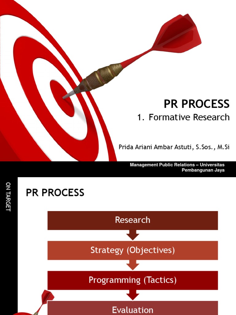 Formative Research in PR Process | PDF | Public Relations | Mass Media