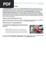 Schmidt Test Hammers Chart | PDF