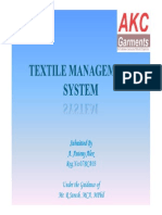 Textile Management System - Review I