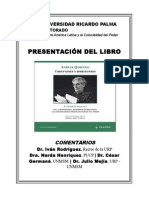 5 Anibal Quijano Presentacion de Libro CLACSO 2014
