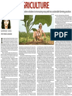 Agri-Entrepreneurs in India Are Finding Innovative Solutions To Increasing Crop Yield The Business Standard: 27august, 2011