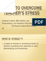Ways to Overcome Teacher’s Stress