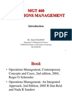 Operations management Chap 1 Introduction