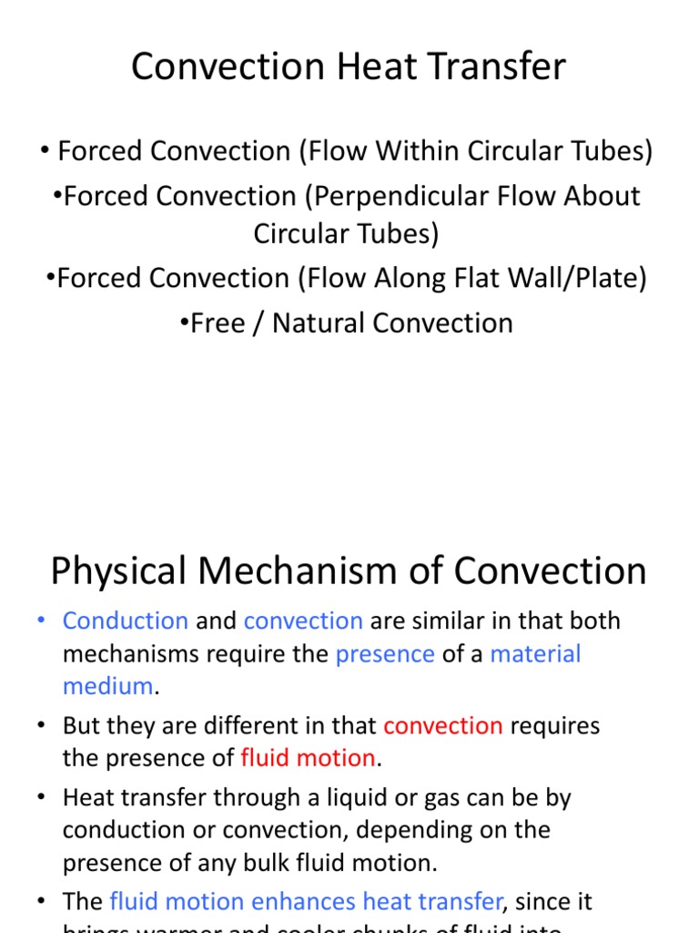 Convection Heat Transfer | PDF | Boundary Layer | Laminar Flow