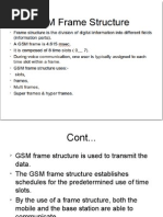 Basic GSM Frame Structure