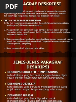 Paragraf Deskripsi