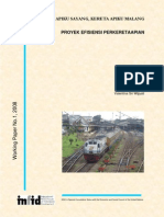 Working Paper Proyek Efisiensi Perkeretaapian