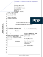 Masterfile v. Chaga: Motion To Vacate Judgment