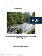 Plan Upravljanja Spomenikom Prirode Vrelo Bosne
