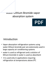 Water-Lithium Bromide Vapor Absorption System