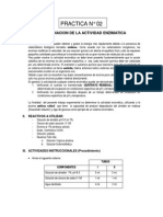 Practica 2 - de - Bioquimica Enzimas