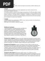 autom. resumo tacômetro