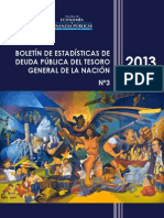 Boletín de Estadísticas de Deuda Pública Del Tgn - 2013 - Español